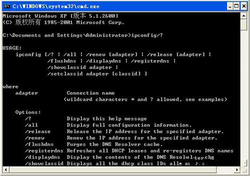 WinXPϵy(tng)ipconfigôWinXPϵy(tng)ipconfigʹõķ